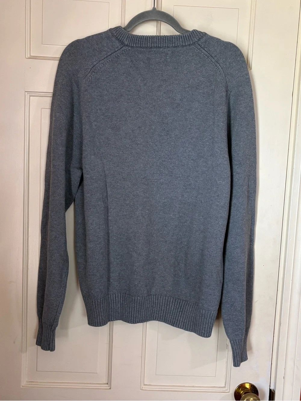 J Crew Sweater Mens X-Large Gray Heritage Cotton Crewneck Pullover Classic